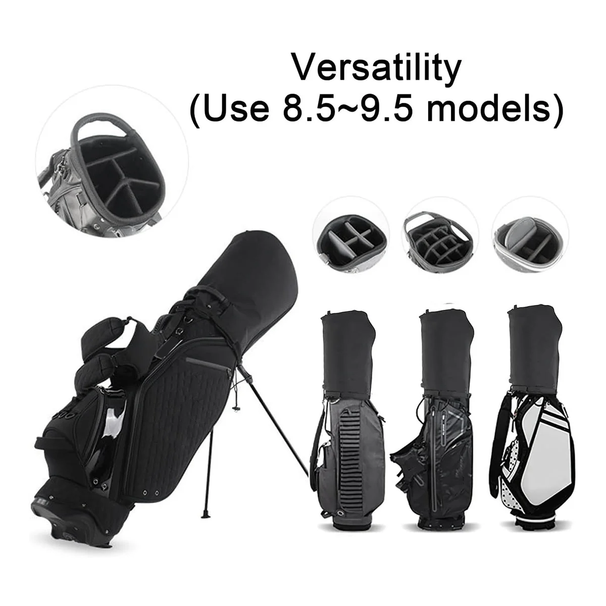 Golf Bag Rain Cover Hood, Golf Bag Rain Cover, for Tour Bags/Golf Bags/Carry Cart/Stand Bags