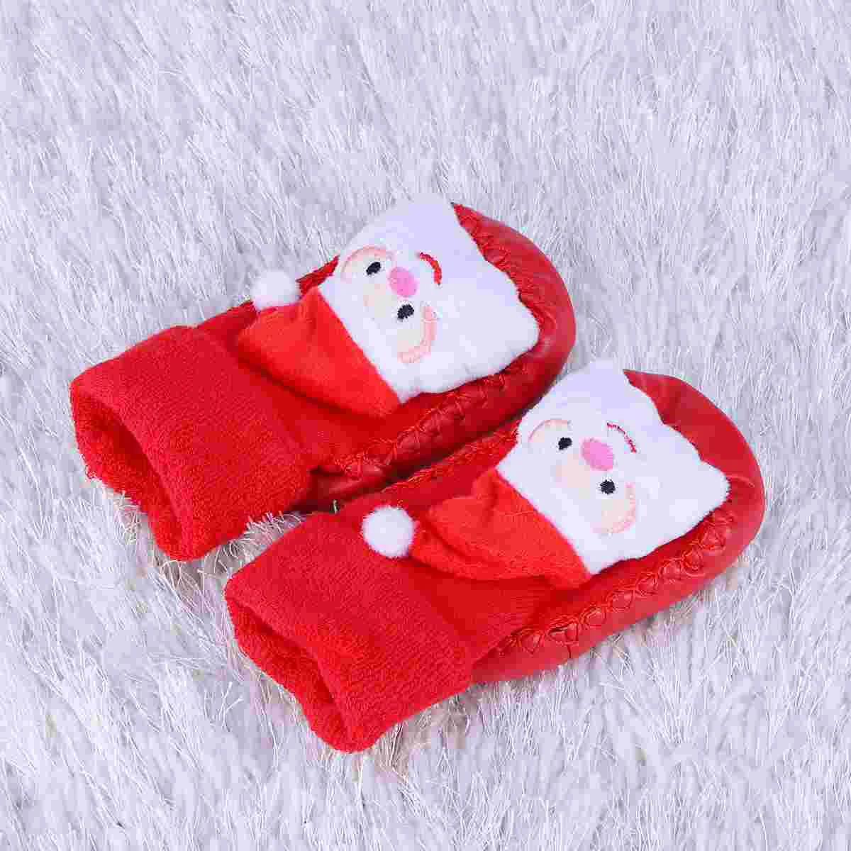 Christmas Socks Baby Stocking Keep Warm Thicken Autumn Winter Anti-slip Floor Shoes