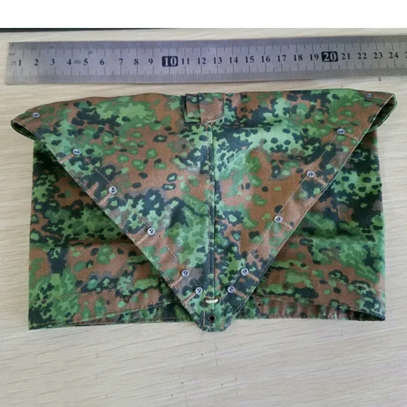 

1/6 Scale WWII Camouflage Triangle Raincoat Poncho Cape Clothes Accessory Model for Soldier Action Figure Doll Gift Collection