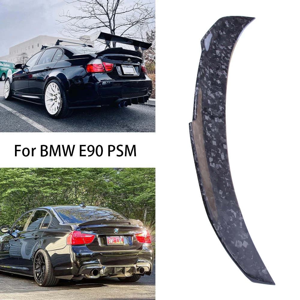 

For BMW 3 Series E90 4Door/E90 M3 PSM Style Forged Carbon fiber Rear Spoiler Trunk wing 2004-2011