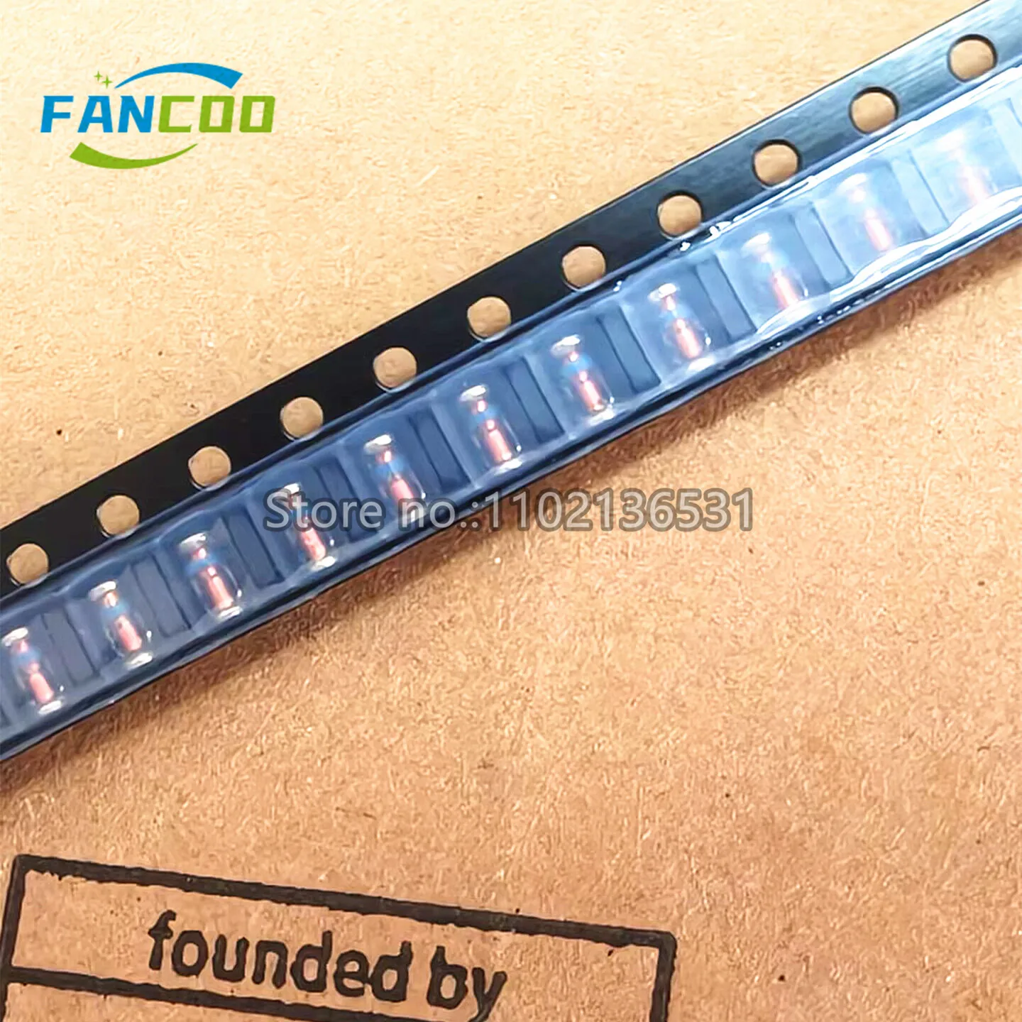 100PCS SMD Zener Diode BZV55-C4V7 BZV55-C5V1 BZV55C2V4 C2V7 C3V0 3V3 3V6 3V9 4V3 5V6 6V2 6V8 C7V5 C10 C11 C13 C15 C16 C18 C20 27