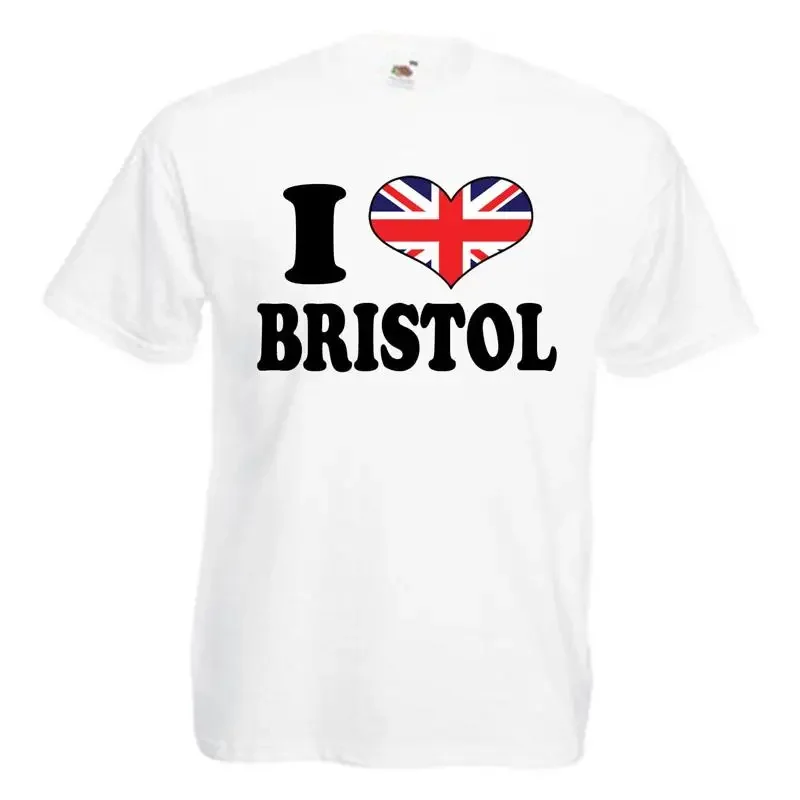 

I Love Heart Bristol Adults Mens T Shirt