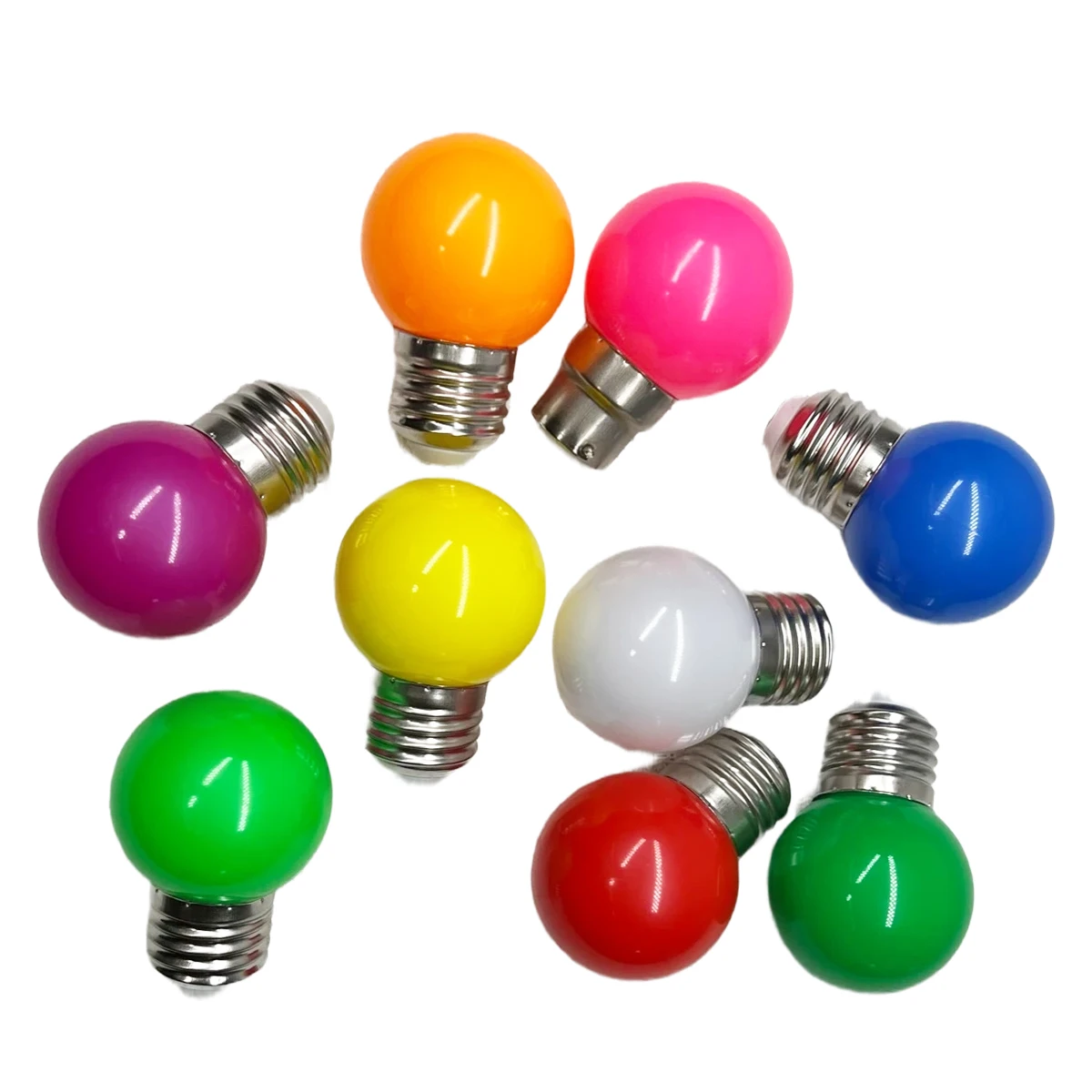 E27 B22 Colorful Led Light Lampada Ampoule 2W AC 110V 220V G45 Globe Bulbs Home Decoration Led Bulb Lamp Bomlillas