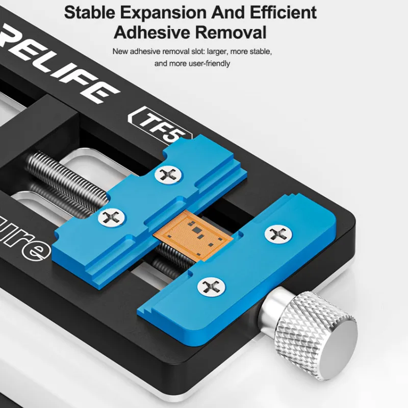 RELIFE TF5 تركيبات إصلاح عالمية للهاتف المحمول اللوحة الأم لوحة دارات مطبوعة وحدة المعالجة المركزية رقاقة مقاومة درجات الحرارة العالية 500 ° C إصلاح لقط