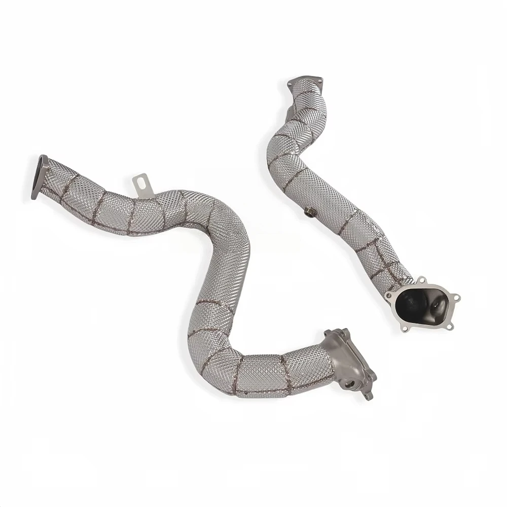 

Factory Wholesale Downpipe Exhaust for Audi RS6 C7 RS7 S6 C7 S7 4.0T V8 SS304 Insulated Racing Performance and Power Upgrade