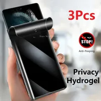 3Pcs Anti-Spy Privacy Hydrogel Film on Xiaomi Redmi Note 13 12 11 10 Pro 9 8 Plus 5G Water-Resistant on Redmi 10C 10 9A 9C 11S