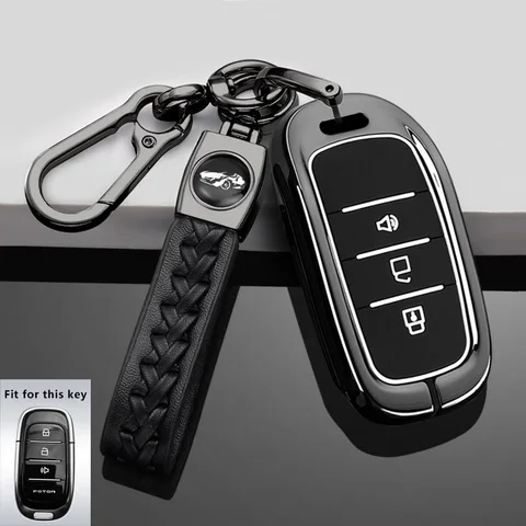 Чехол для автомобильного ключа из цинкового сплава для FOTON TUNLAND V7 V9, автомобильный Стайлинг, декоративная крышка с дистанционным управлением, корпус, брелок, аксессуары