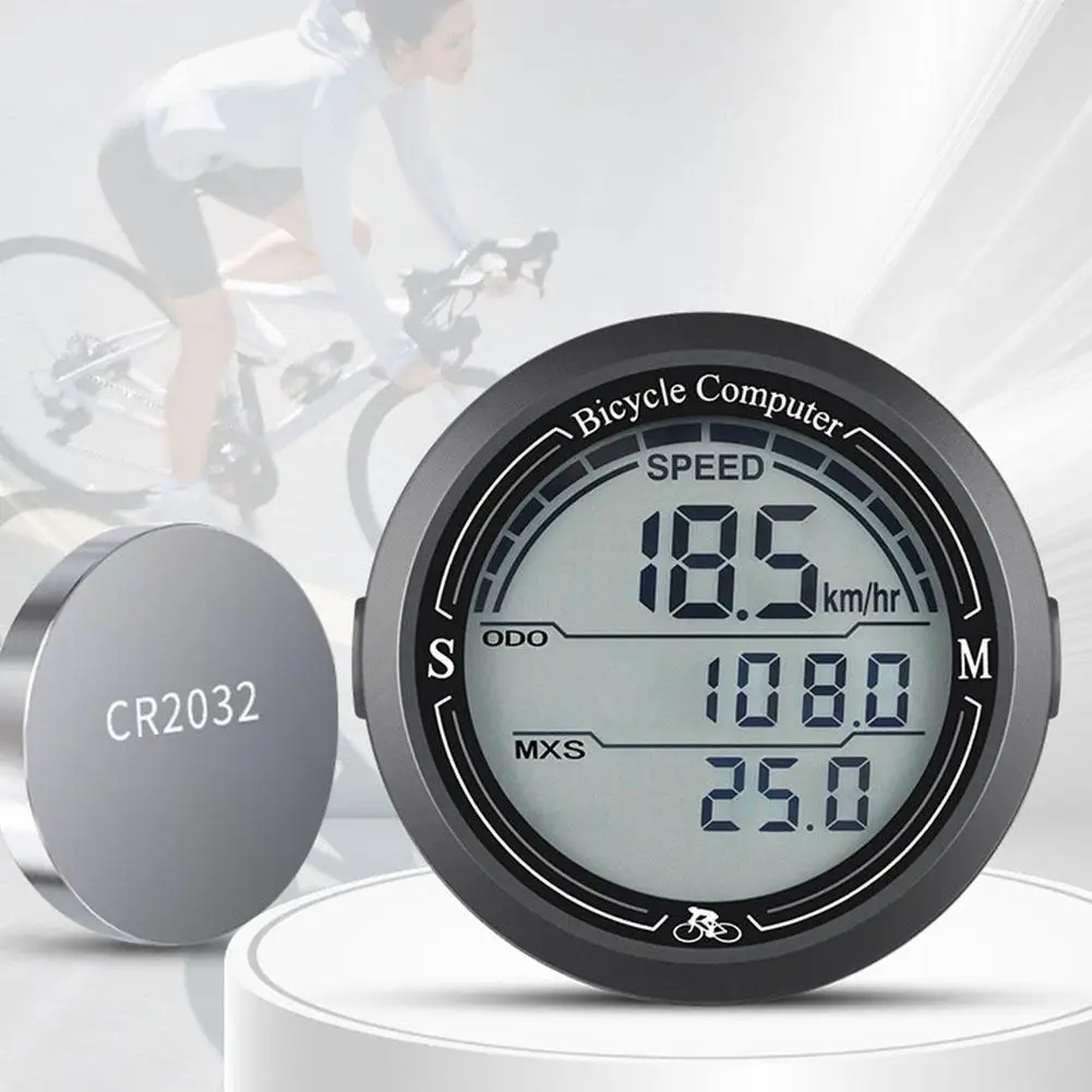 

Bike Computer LCD Digital Display Large Screen Luminous Bike Odometer Road Waterproof Cycling MTB Accessories Q4P6