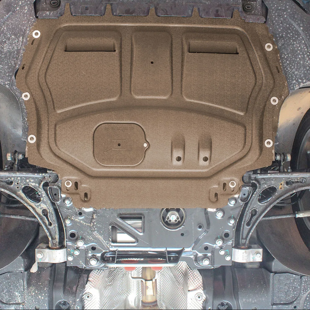 غطاء المحرك الأمامي تحت VW Passat 2013-2018 1.4T 2.0T لوحة حماية لوحة التزلج لوحة حماية محرك السيارة واقيات الطين #3