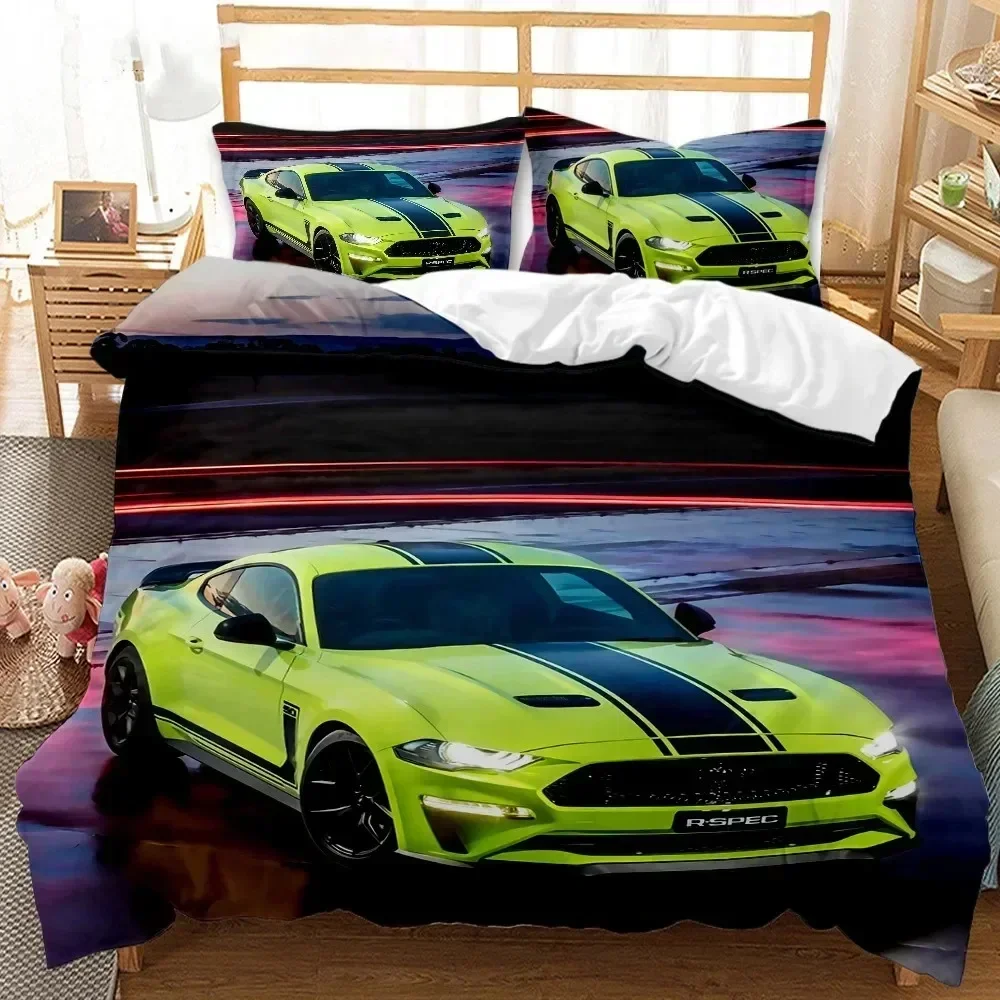 

3D Print Sports Car Children's Favorite Bedding Set Bedroom Soft Modern Bedspreads Comefortable Duvet Cover Quilt Pillowcase