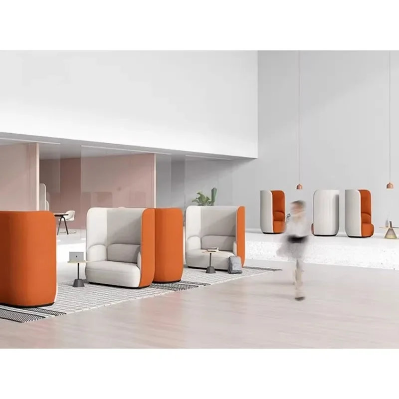 Simple special-shaped modern high-back single sofa chair, privately surrounded by super high leisure lounge sofa chair