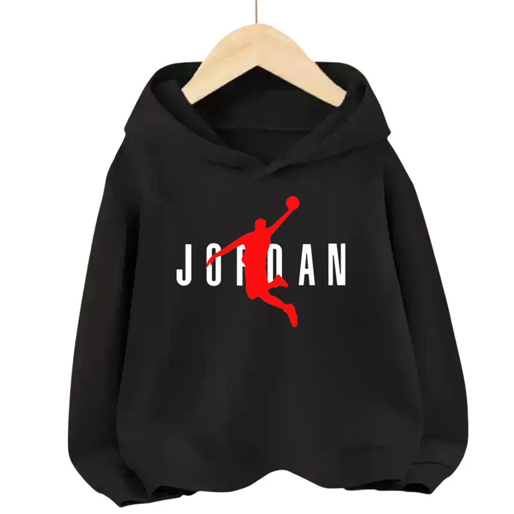 Star Jordan Cartoon Kinder Kapuzenpullover 2025, neues modisches Baumwoll-Sweatshirt für Jungen und Mädchen, Frühlings-Kapuzenkleidung