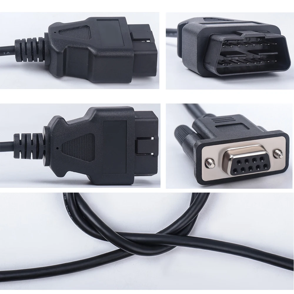 1 Male to 1/4/6 DB9 VAG OBD2 Connector Cable Female Adapter 16pin to 9pin VAG Cable RS232 Series OBD Car diagnostic tool