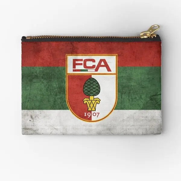 Fc Augsburg Icon  Zipper Pouches Panties Women Packaging Money Storage Small Underwear Coin Socks Cosmetic Men Pure Key Pocket