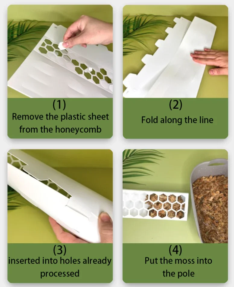 3er-Set Moosstangen für Zimmerpflanzen – Kletterhilfen und Pflanzenstützen für Monstera – Moosstäbe für Pflanzenwachstum – Gartenzubehör – Detail 10