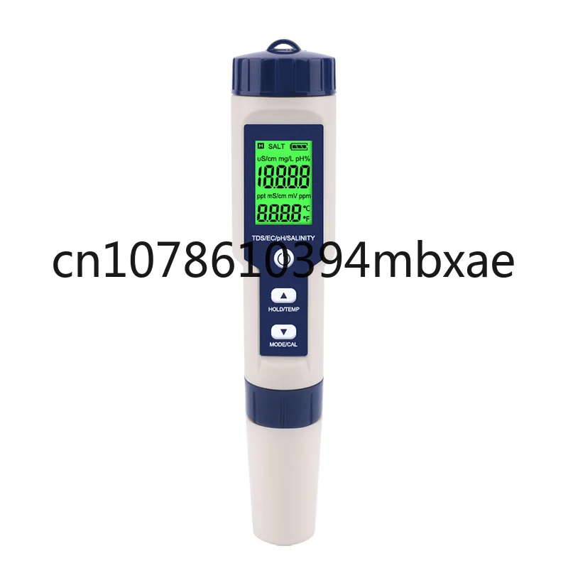 

Newest 5 in 1 TDS/EC/PH/Salinity/TEMP Water Quality Tester With Electrode Replaceable Can Measured Non-sea Salinity