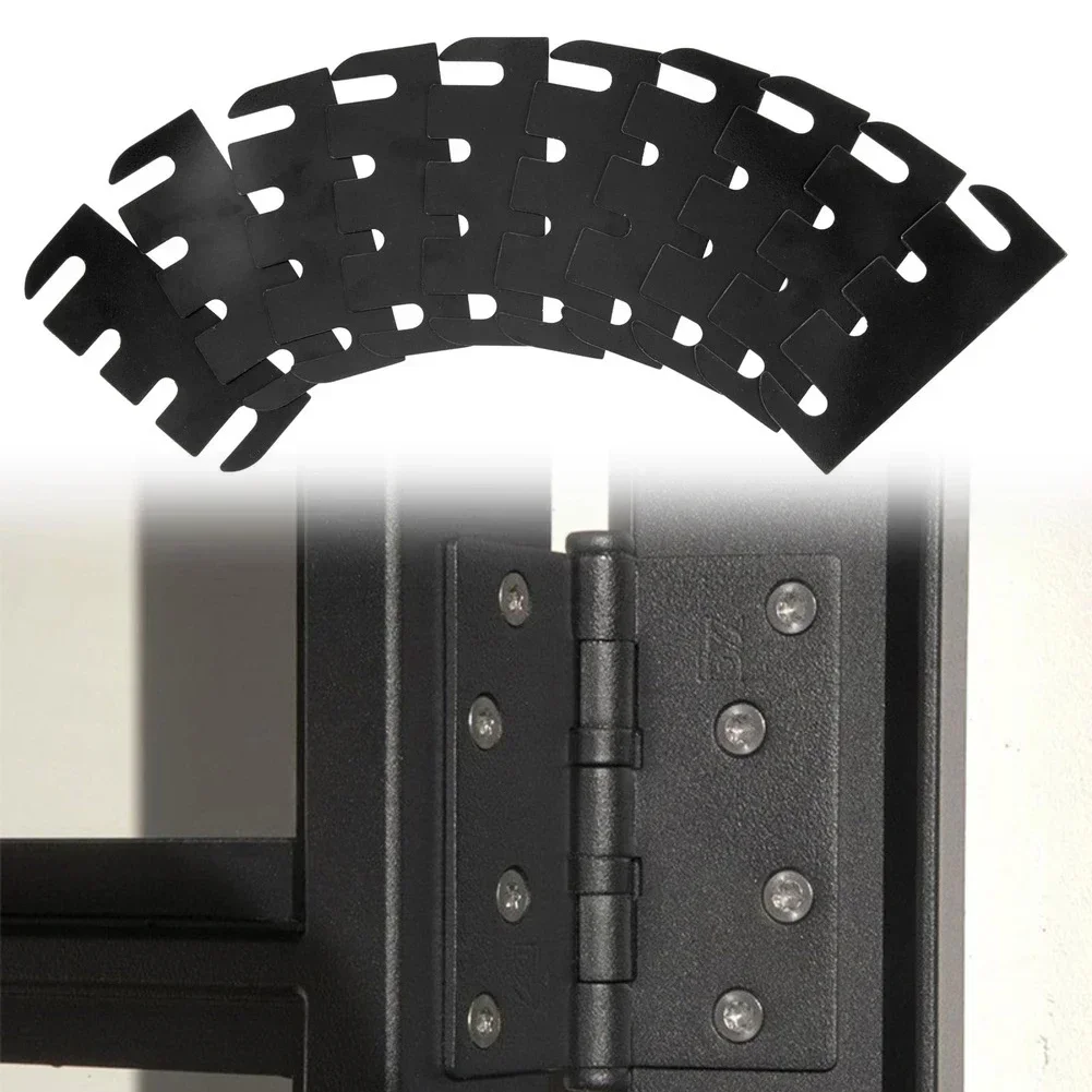 10 Piece For Door Hinge Shims For For Door Repair Kit 4 Inch PVC Shims For Filling For Door Gaps And Adjusting Hinges Easily