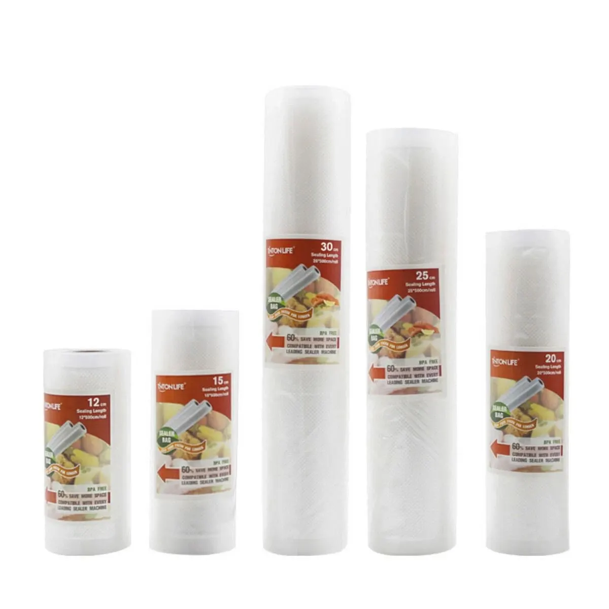 Vacuum Sealed Bag For Food Preservation And Storage Household 12+15+20+25+30cm X 500cm Rolls Lot