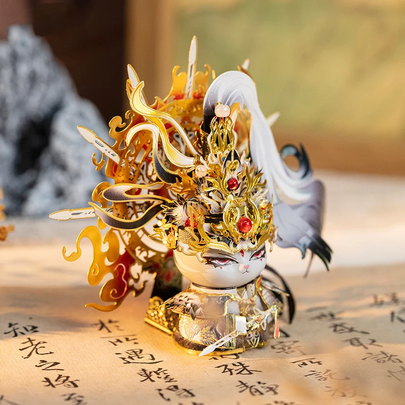 DIY 3D 금속 퍼즐 미니 Dijun 인형 미니어처 모델 구축 키트 조립 지그 소 퍼즐 소녀 생일 선물 홈 장식