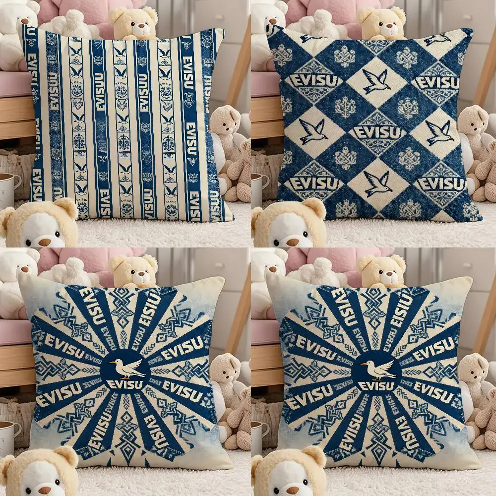 Наволочка с узором E-evIsu P, удобный диван-кровать, шелковистая элегантная невидимая молния, декоративная наволочка на заказ Наволочка с узором E-evIsu P, удобный диван-кровать, шелковистая элегантная невидимая молния, декоративная наволочка на заказ