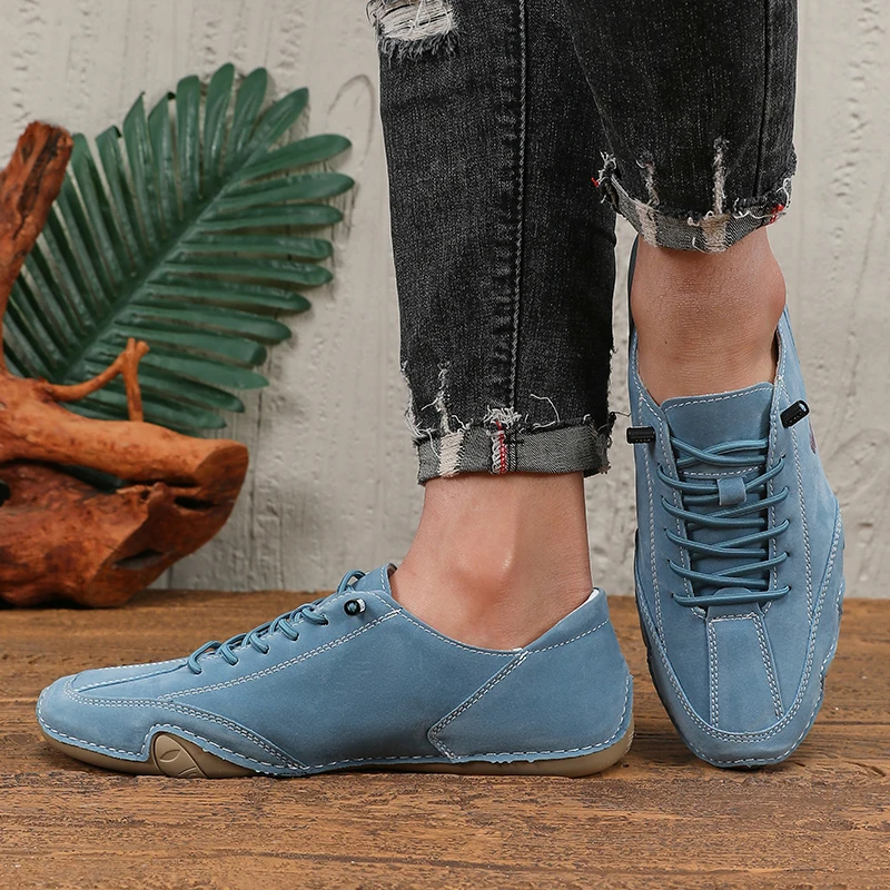

Men's Industrial Retro Style Boots Breathable Comfortable Lightweight Suitable for Outdoor Walking Daily Commuting Flat Shoes