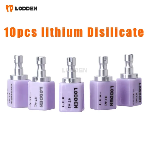 10 Uds Lodden Dental disilicato de litio C14 bloques de cerámica de vidrio cubos LT/MT/MO/HT para sistema de fresado CAD CAM Sirona Cerec