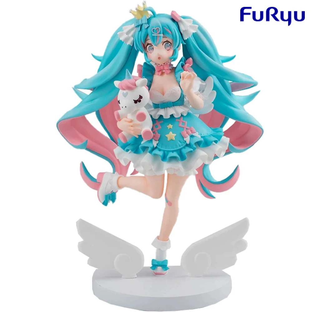 Furyu Tenitol Hatsune Miku Hatsune Miku Yumekawa Princess Collectible Anime Action Figure Figurine Vocaloid Model Toys