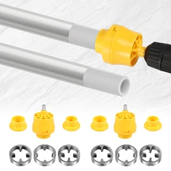 PVC Thread Maker Tool for Electric Drill Professional Pipe Threader Kit with 3 Dies Pipe Threader Plumbing Tool Thread Maker