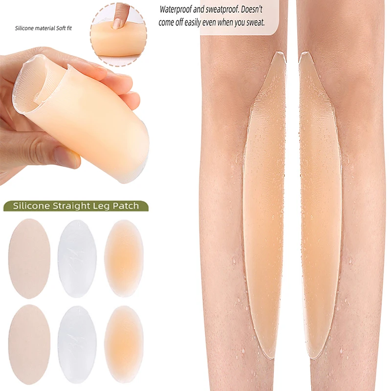 1Pair Reusable Silicone Leg Thigh Tapes Unisex Invisible Body Pad Outdoor Anti-friction Thigh Patches From Rubbing Stickers Foot