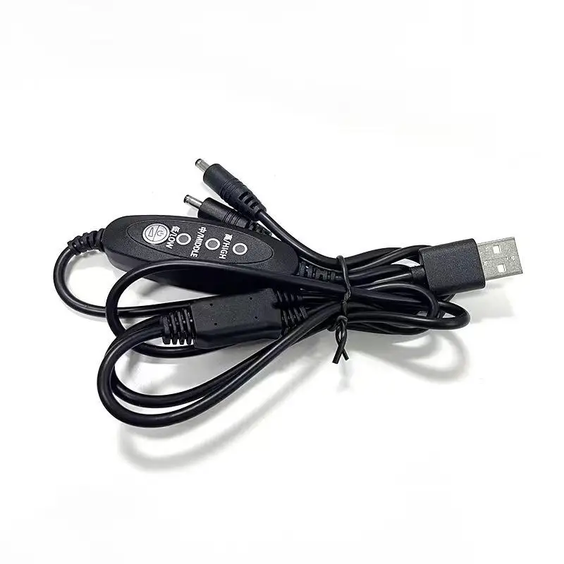

USB To DC Cable For 5V Cooling Fan Cord 3-Level Fan Speed Controller For Workwear Cooling Clothes Outdoor