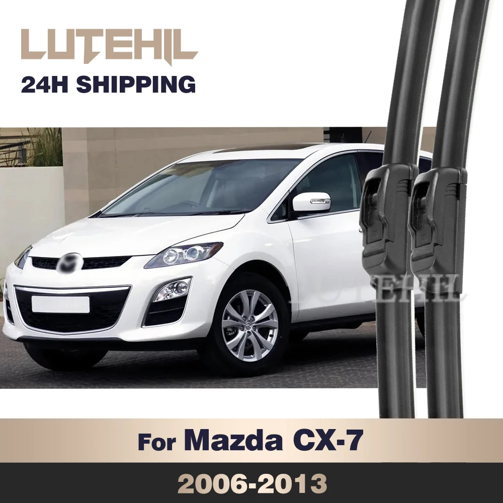 

LUTEHIL Wiper For Mazda CX 7 2006-2013 2007 2008 2009 2010 2011 2012 Front Wiper Blade Windshield Windscreen Window Brush 26"17"