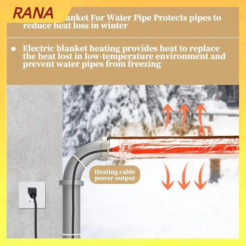 RANA Straight-Tube Outdoor Faucet Insulation Heating Sleeve For Winter Freeze Protection