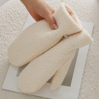 New Polar Fleece Winter Gloves Full Finger Warm Touch Screen Gloves Windproof Coldproof Full Finger Gloves Girls