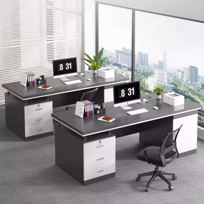 

Office Desk Simple Office Computer Desks With Drawers Executive Desk Scrivania طاوله قيمنق Schreibtisch Office Furniture