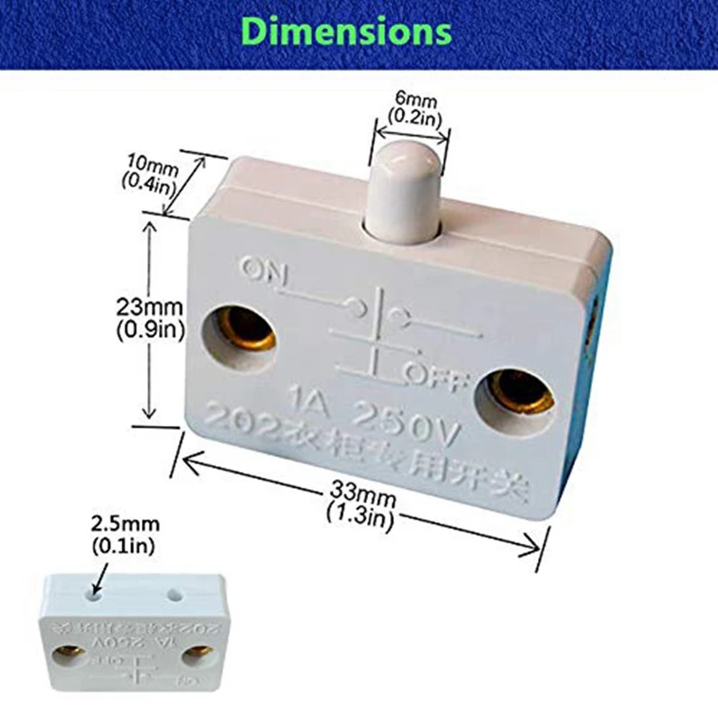 4 шт., переключатель для дверей шкафов, выключатель для ламп шкафов, выключатель для открывания на закрытой двери, применимый к белым 12 В, 24 В, 110 В