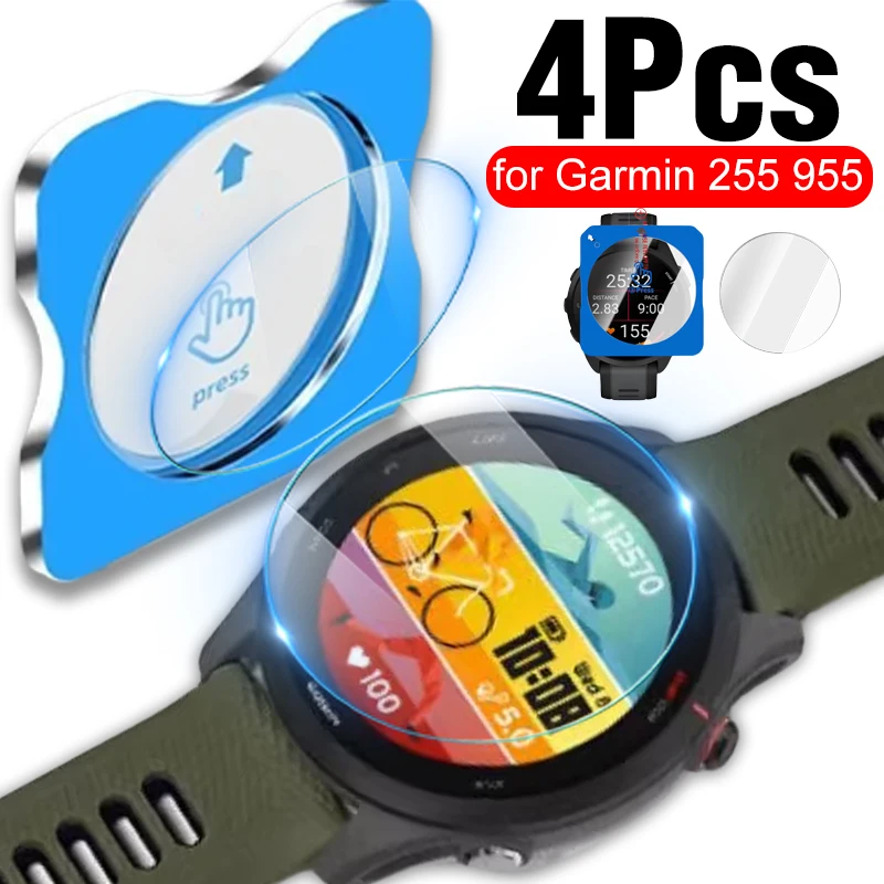 

1-4 шт., простая в установке защитная пленка из закаленного стекла для Garmin Forerunner 255 955 165, защитная пленка для часов Garmin 255.