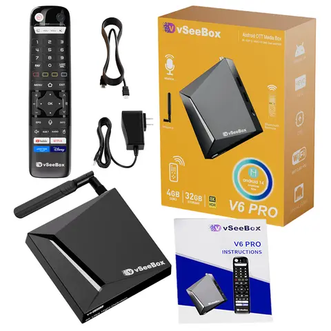 vSeeBox V6 Pro 8K HD Voice Control Official Authorized