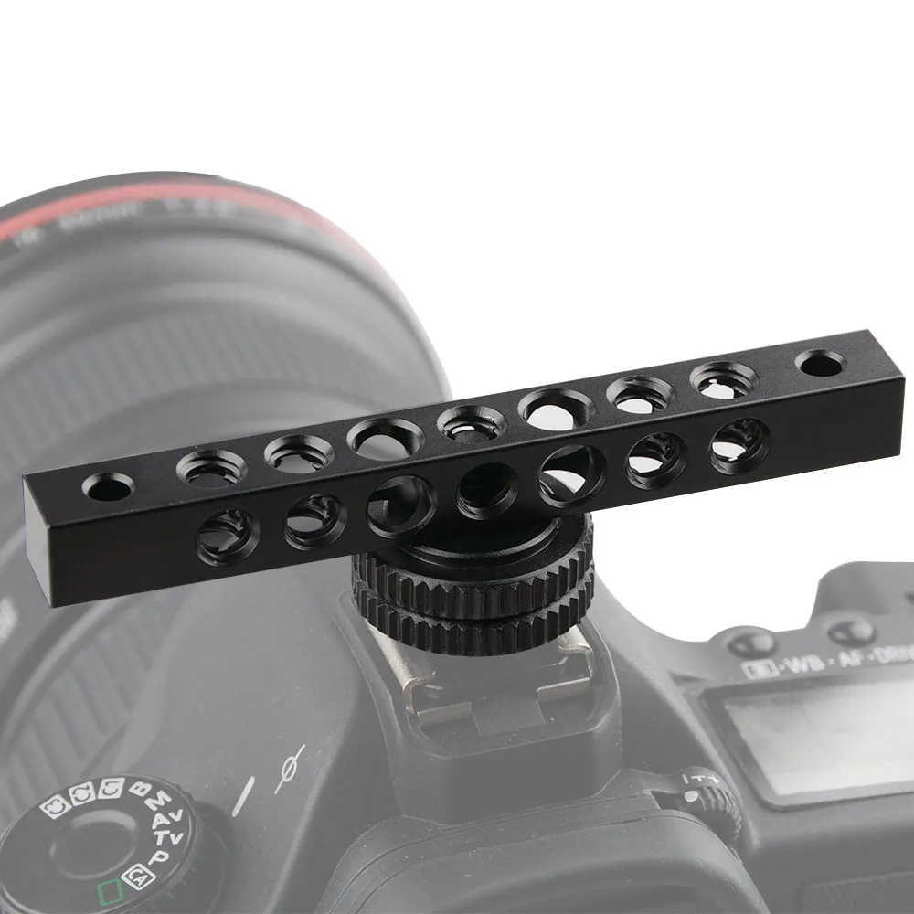 CAMVATE Aluminum Cheese Bar with 1/4-20 Thread Hole 90mm Plate With Shoe Mount For Camera Red Rig