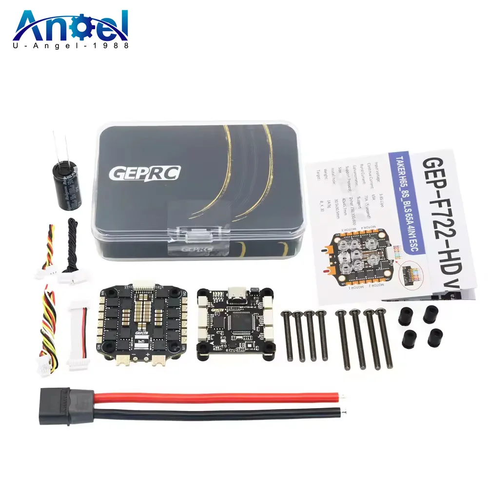 

GEPRC TAKER F722 BLS 65A V2 STACK Контроллер полета с 65A 4IN1 ESC Analyze Record Flight Data Plug and Play Racing FPV Drone