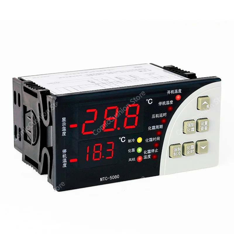 

Thermostat MTC-5080 Large Panel Refrigeration and Frosting Electronic Digital Display Intelligent Temperature Controller