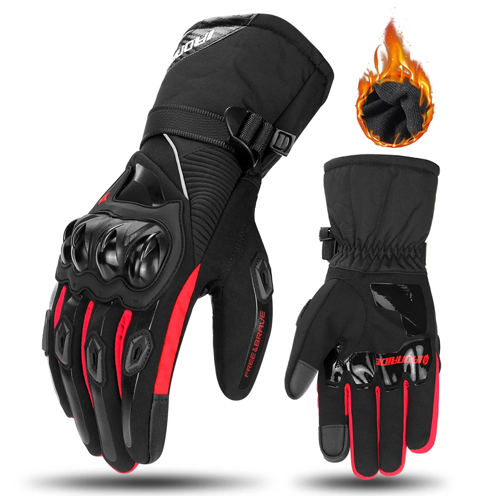 

Motorcycle Gloves Waterproof Warm Four Seasons Riding Motorcycle Rider Anti-wrestling Off-road Thickened Long Gloves Men