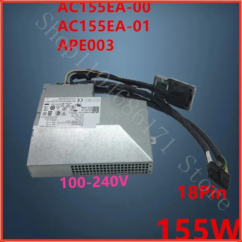 L New Original PSU For  AIO OptiPlex 3250 5250 7450 18Pin 155W Power Supply AC155EA-00 APE003 0TPN8G 0143FN 03PYMT 08KT09