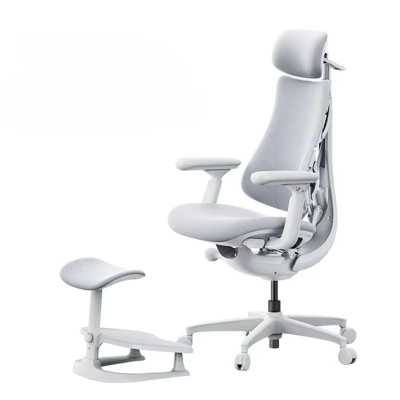 Breathable mesh Ergonomic folding swivel office chair Adjustable waist support Foot pedal
