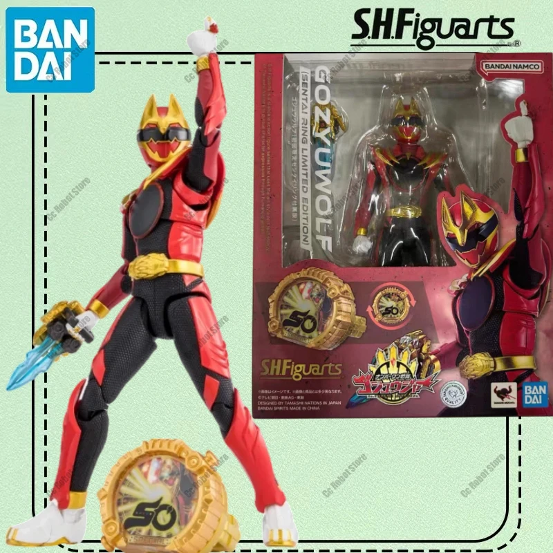 

Подлинная Bandai No 1 SENTAI GOZYUGER SHF GOZYUWOLF SENTAI RING LIMITED EDITION аниме фигурки модель фигурка игрушка в подарок для ребенка