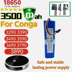 Rechargeable battery pack 14.4v For Conga 3290 3390 3490 3590 3690 3790 3890 Sweeping Mopping Robot Vacuum Cleaner  2600MAH