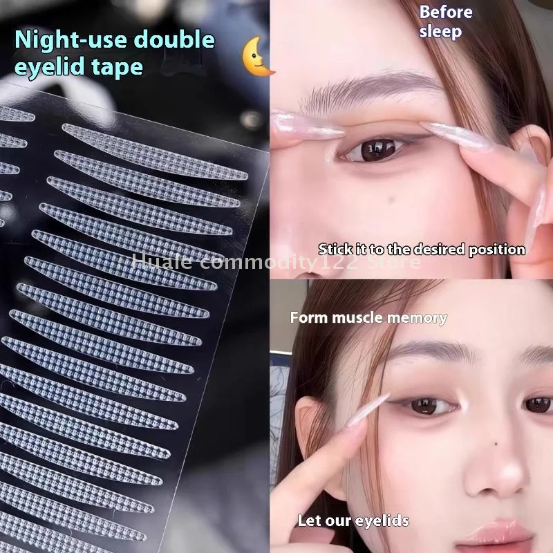 40/80pcs Sleep Memory Double Eyelid Stickers Invisibility For Hooded Eyes Invisible, Waterproof Eyelid Stickers