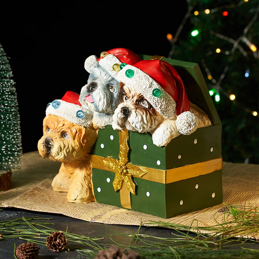 

Glowing Christmas Animal Sculptures‌ - Light-Up Bear/Dog/Penguin Figurines, Festive Home Decor
