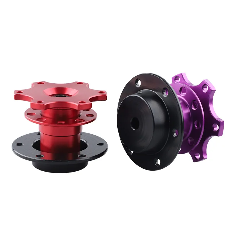 Universal Car Steering Wheel Quick Release Hub Boss Kit Wheel Hub Adapter For 6 hole Steering Wheel Hub