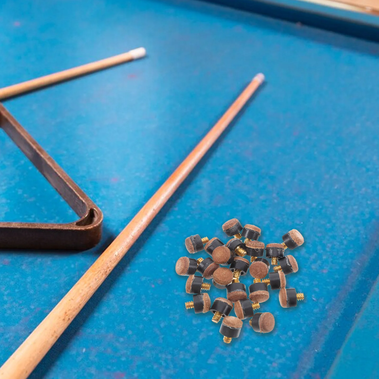 

25 Pcs Billiard Cue Tip Screw-on Tips Cues Billiards Repair Tool Snooker Stick Replacement