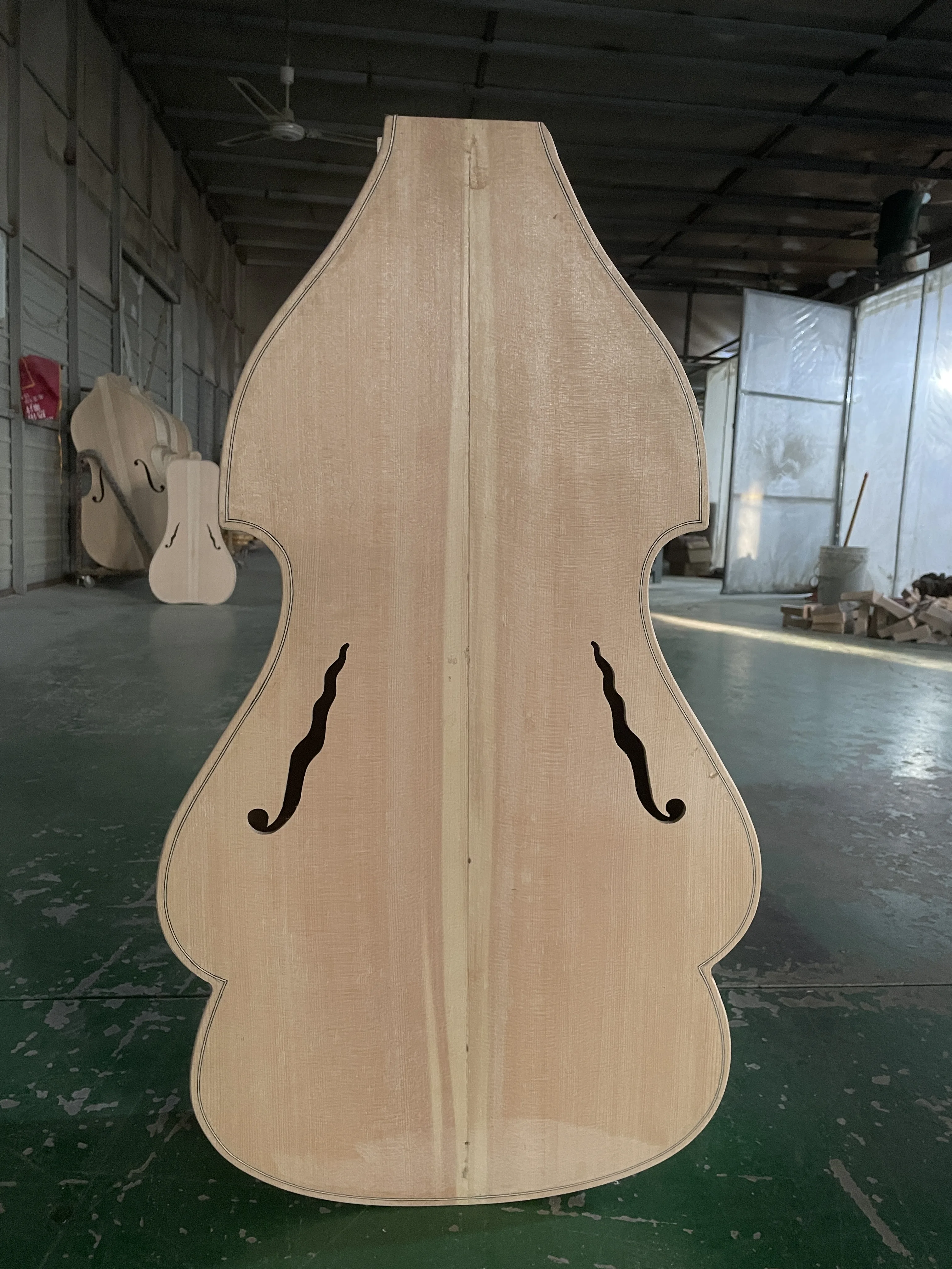 

European Wood Shaped cello body, Unfinished 100% Handmade, White cello, Spruce Top Flame, Maple Back, Super Value